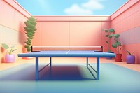 Sports table table tennis architecture. 