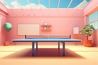 Sports table table tennis architecture. AI generated Image by rawpixel.