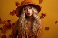 Portrait fashion autumn adult. 