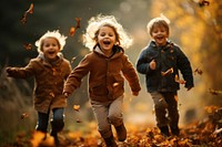 Autumn portrait child photo. 