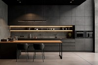 Kitchen furniture home architecture. 