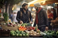 Vegetable outdoors shopping market. AI generated Image by rawpixel.