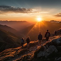 Recreation adventure mountain outdoors. 