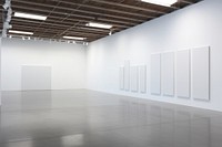 A white large art Exhibition exhibition flooring architecture. AI generated Image by rawpixel.