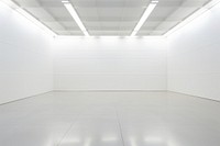 An empthy white large art Exhibition light floor architecture. AI generated Image by rawpixel.