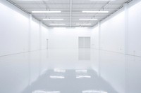 An empthy white large art Exhibition floor architecture warehouse. AI generated Image by rawpixel.