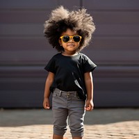 Sunglasses portrait toddler child. 