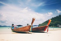 Beach boat watercraft outdoors. 