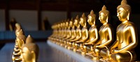 Golden buddha statues temple spirituality architecture. AI generated Image by rawpixel.