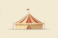 Circus tent architecture recreation.