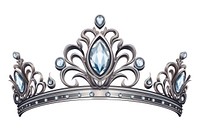Crown jewelry silver tiara. AI generated Image by rawpixel.