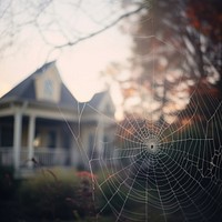 Spider web house architecture celebration. 