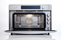 Openned oven appliance technology equipment. 