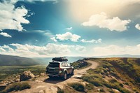 Mountain outdoors vacation vehicle. AI generated Image by rawpixel.