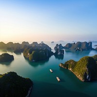 Vietnam halong bay outdoors nature coast. 