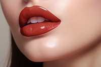 Woman's lips mockup psd