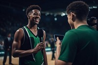 Basketball player basketball interview adult. AI generated Image by rawpixel.