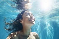 Female swimming portrait outdoors sports. AI generated Image by rawpixel.