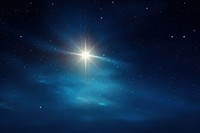 Shining star effect, dark sky, AI generated image by rawpixel
