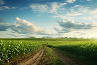 Agriculture landscape outdoors horizon. 