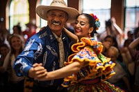 Tradition portrait dancing costume. 