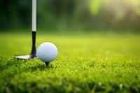 Golf ball outdoors sports nature. AI generated Image by rawpixel.