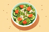 Food salad plate meal. 