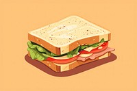 Sandwich sandwich food bread. AI generated Image by rawpixel.