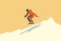 Man Skiing Jumping skier skiing recreation sports. 