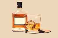 Whiskey whisky drink refreshment. AI generated Image by rawpixel.