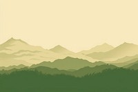 Green mountain range backgrounds landscape outdoors. 