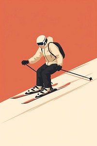 Man playing skiing sports snowboarding recreation. AI generated Image by rawpixel.