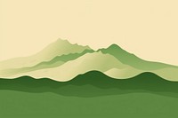 Green mountain range backgrounds landscape outdoors. 