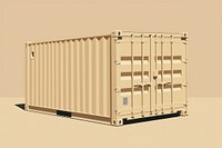 Shipping container architecture delivering cardboard.