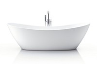 Modern clean ceramic bathtub jacuzzi white white background. AI generated Image by rawpixel.