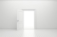 Door white open architecture. AI generated Image by rawpixel.