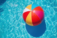 Colorful beach ball sphere sports summer. 