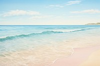 Beach landscape outdoors horizon. 