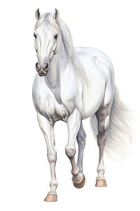 Horse drawing stallion animal. AI generated Image by rawpixel.