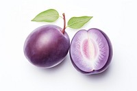 Plum fruit plant food. AI generated Image by rawpixel.