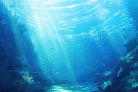 Tranquil blue underwater backgrounds outdoors nature. 