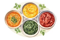 Chutney food white background ingredient. AI generated Image by rawpixel.