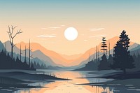 Scenery nature landscape outdoors. AI generated Image by rawpixel.