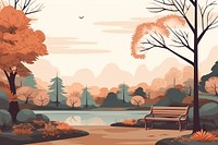 Park landscape outdoors nature. AI generated Image by rawpixel.