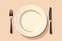 Empty plate knife fork food. AI generated Image by rawpixel.