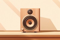 Speaker electronics wood loudspeaker. 