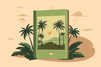Passport book outdoors plant tree. AI generated Image by rawpixel.