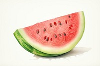 Watermelon fruit plant food. 