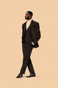 Businessman adult tuxedo black. AI generated Image by rawpixel.
