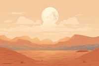 Desert sky landscape outdoors nature. AI generated Image by rawpixel.